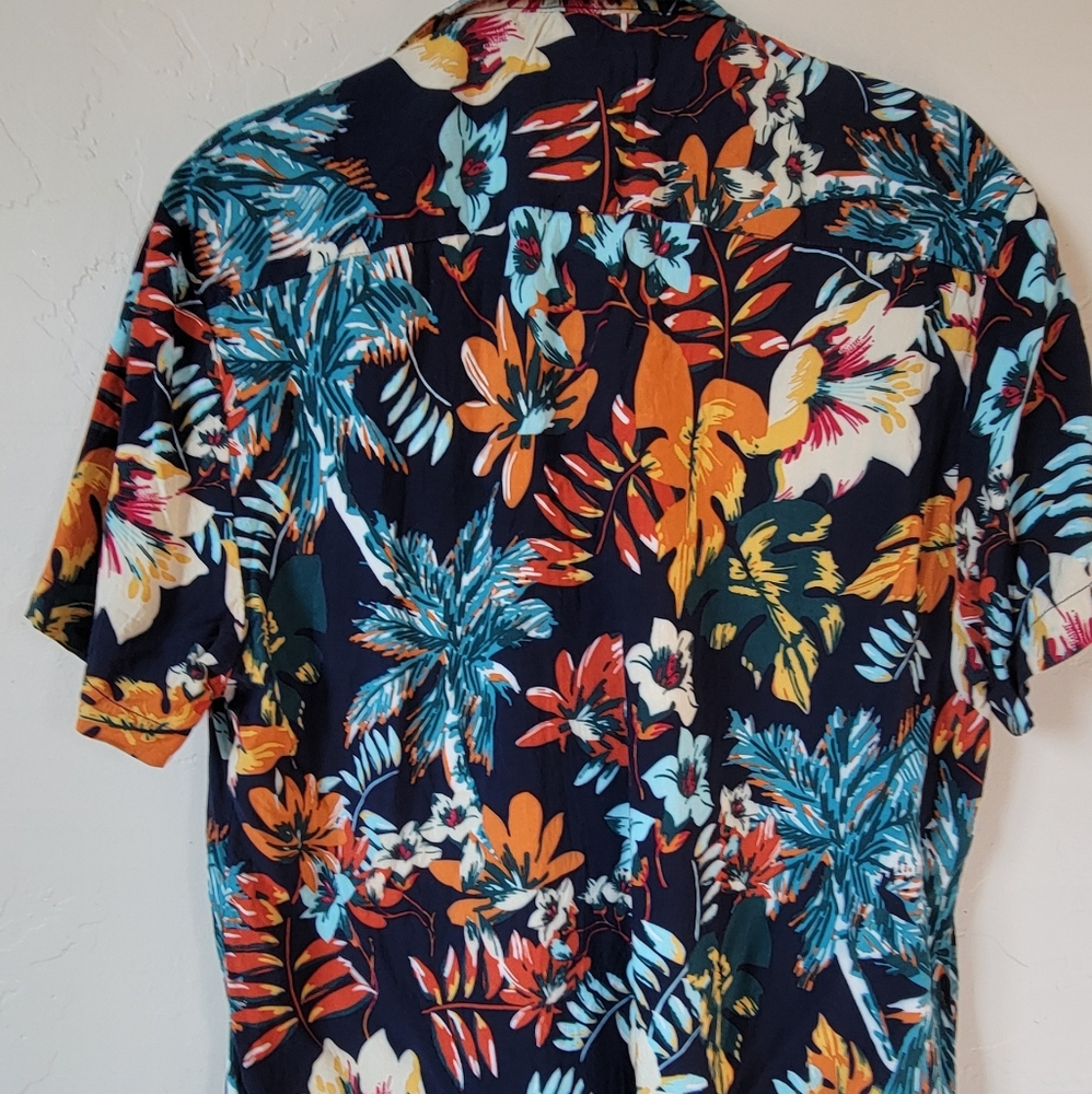 Denim & Flower Vibrant Floral Button Down Shirt